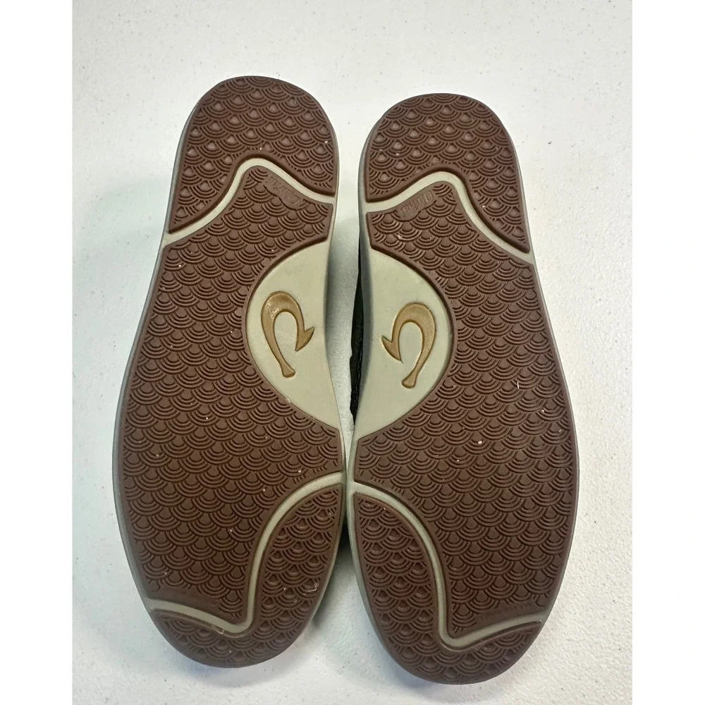OluKai Lae'ahi Men's Slip On Mesh Sneakers Dark Olive Green 10443-NQNQ Size 9.5